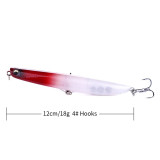 12cm 18g 1PCS Topwater Floating Pencil Minnow Fishing Lure Artificial Crankbait Carp Fishing Tackle
