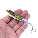 Pencil Fishing Lure Lifelike Frog Tractor Hard Plastic 9.5CM-11G Artificial Tractor Propeller Tackle