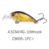 4g/4.5cm Crankbaits Lure Fishing Hard Baits Swimbaits Boat Ocean Topwater Lures Kit Fishing Tackle For Trout Bass Perch Fishing Lures