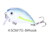 Crank Bait Fishing Lure 7g/4.5cm Hard Baits Swimbaits Boat Ocean Topwater Lures for Trout Bass Perch Fishing Lures