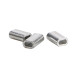 Fishing Aluminum Sleeves 0.8mm-2.5mm Oval Fishing Line Crimp Sleeves Crimping Tube Fishing Connector