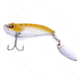 20g/6cm VIB Metal Spinner Spoon Fake Fishing Lure Baits Sequins Paillette Treble Hook Tackle Fishing accessories
