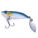 20g/6cm VIB Metal Spinner Spoon Fake Fishing Lure Baits Sequins Paillette Treble Hook Tackle Fishing accessories