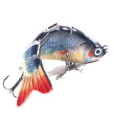 Multi Jointed Fishing Lure 3D Eyes 6-Segment Lifelike Fishing Swimbait Crankbait With 2 Hook Fishing Baits 