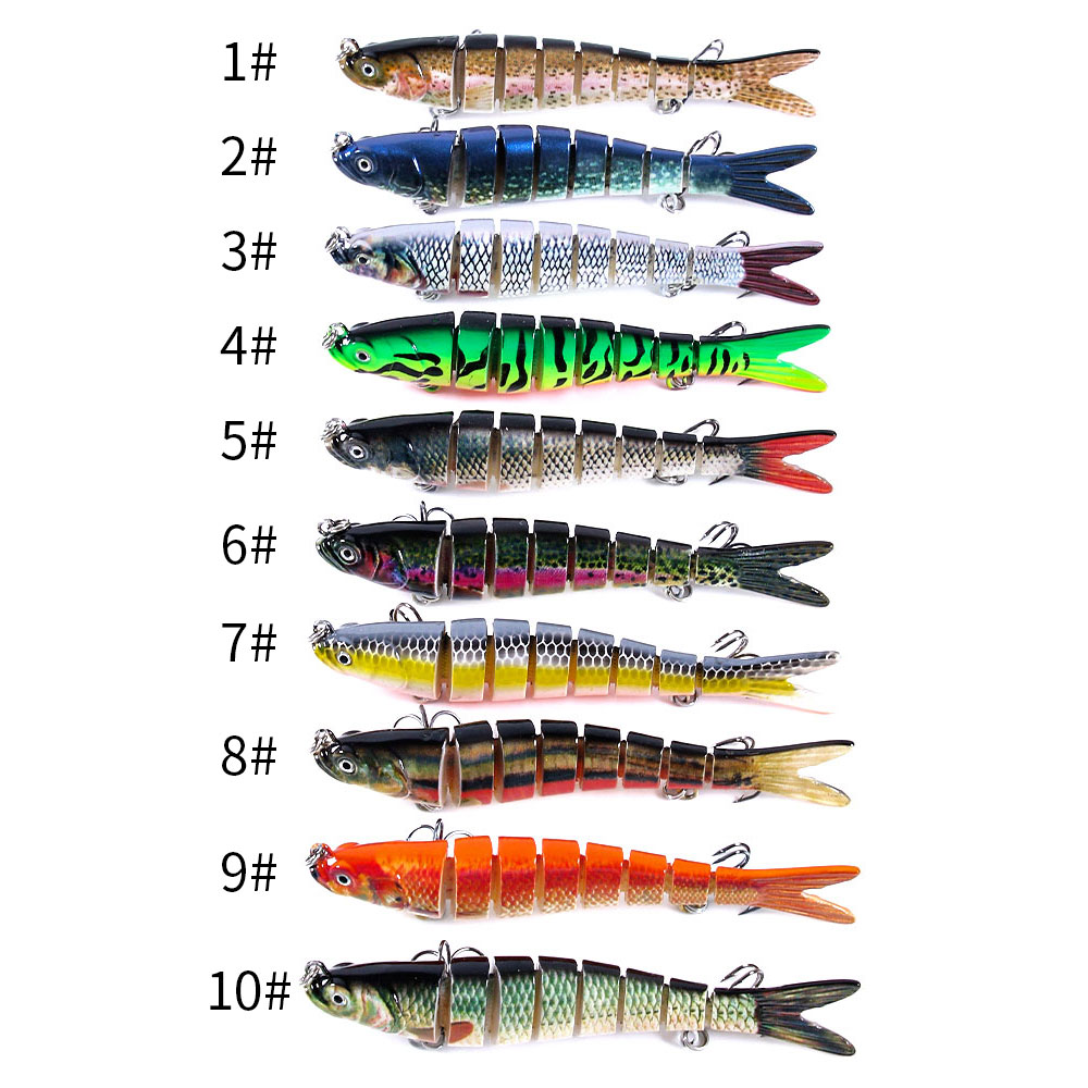 Cheap Fishing Lure with 2 Sections Hard Bait Wobbler Minnow Bait Crank  Popper Swimbait Fishing Tackle