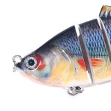 Multi Jointed Fishing Lure 3D Eyes 6-Segment Lifelike Fishing Swimbait Crankbait With 2 Hook Fishing Baits 