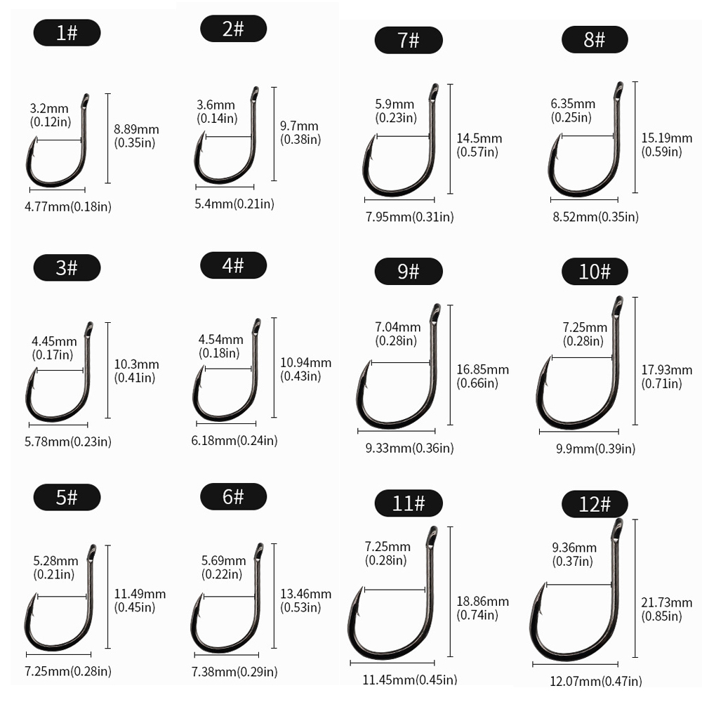 Lucana High Carbon Steel Treble Hook, Size: 4-8, Cabral Outdoors