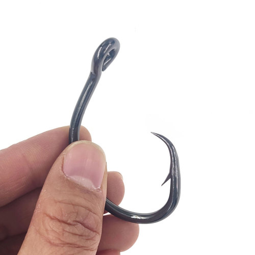 black carbon steel fish hooks saltwater PROBEROS 20PCS Fishing 1/0#-10/0# Anti-rusty Single ho Proberos Easy Catch Octopus Fishing Hooks Circle Fishing