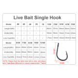 High Carbon Steel Fishing Cut Gorilla Hook  Circle Hook  for Saltwater Fishing  Black Nickle Color Fishhook