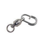 Stainless Steel Ball bearing swivel with split rings fast link quick change swivel snap 
