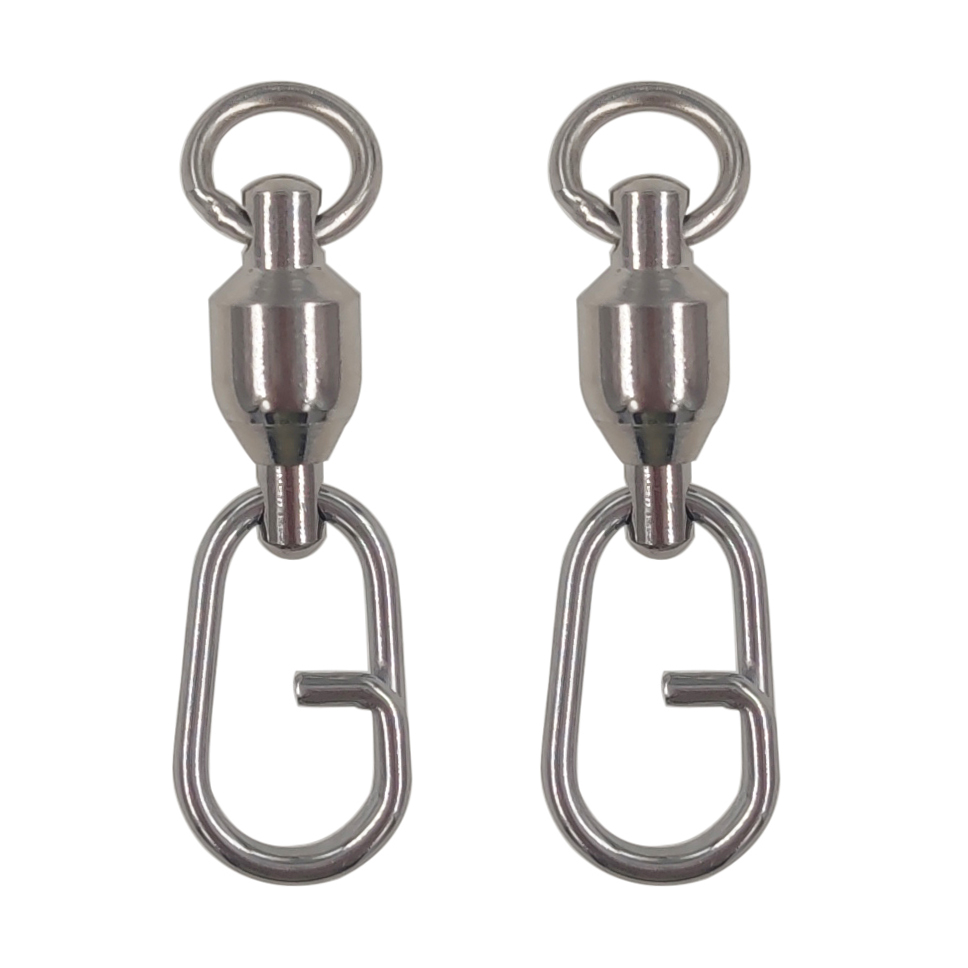 Stainless Steel Ball bearing swivel with split rings fast link quick ...