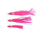 Custom made 4 colors 2inch squid bait  each 3000 pcs and 300 pcs 3.5inch pink squid bait