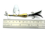 9cm 12g Bass Fishing Spinner Bait Crappie Fishing Spoon Lure Carp Fishing Spin Bait  pesca Metal Jig Lure buzz bait Bass Fishing Tackle