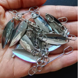 Fishing Spinnerbait with Colorado Nickel Blade Willow Blades Spin Lure Making Fishing Lures Replacement Accessories
