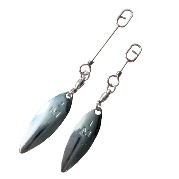 Fishing Spinnerbait with Colorado Nickel Blade Willow Blades Spin Lure Making Fishing Lures Replacement Accessories