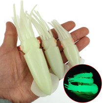 Soft Squid Lure Glow Sea Fishing Lure 6g/9g/22g Luminous Octopus Lure Artifical Bait Wobblers Squid Jigs