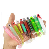  10cm/5g Soft bait Swimbait Jig Head Soft Lure 10pcs/lot handmade soft fishing lure T Tail Lure Fly Fishing Bait Wobbers Lure 