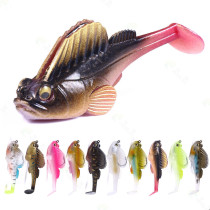 Soft bait with jig hook, 8cm/3.15in  14g/0.5oz  silicone bait