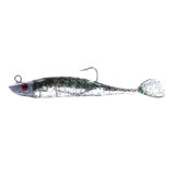 Rubber Soft bait with Jig hook , silicone bait for Ice fishing  9cm/3.5in 15g/0.53oz  11cm/4.3inch 25g/0.88oz