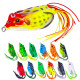 Frog Lure Soft Tube Bait  Fishing Lure with Fishing Hooks Top Water Ray Frog Artificial 3D Eyes 6.3cm/2.5in 13g/0.44oz