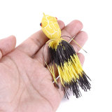 Frog Lure Top Water Soft Tube Bait  Fishing Lure with Fishing Hooks TopWater Ray Frog  10cm/3.94in 9.5g/0.33oz