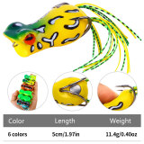 Frog Lure Top Water Soft Tube Bait  Fishing Lure with Fishing Hooks TopWater Ray Frog  5cm/2.0in 12g/0.42oz