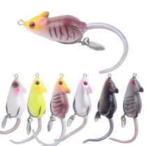 Topwater Mouse Fishing Lure 4.5cm/1.77in-10.5g/0.37oz Swimbait Wobblers Lure Popper Bass Pike Bait