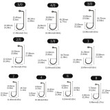 Fishing Jig Hook  90 Degree Jig Hook High Carbon Steel Long Shank Jig Head Mold Aberdeen Hook Saltwater Fishing Tackle
