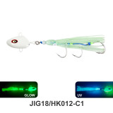 Fishing Jig Australia Slow Jig Head Luminous Fishing Jigging Slider Octopus Assist Hook Rig Squid Skirt