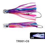 Fishing Bionic Squid Hook,UV Soft Bait  6.5in/16.5cm, 50g
