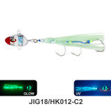 Fishing Jig Australia Slow Jig Head Luminous Fishing Jigging Slider Octopus Assist Hook Rig Squid Skirt
