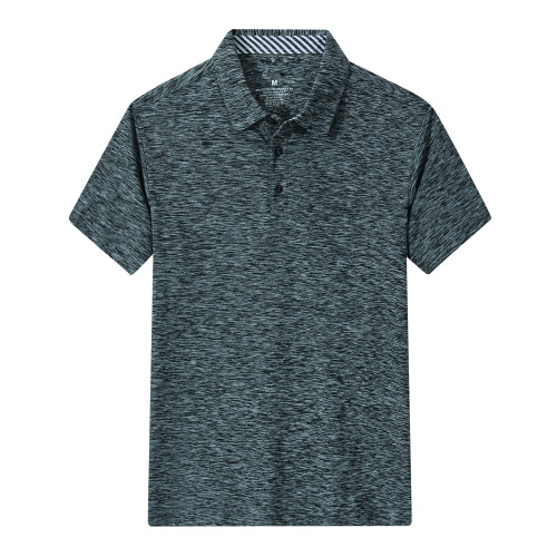 Men's Sport Short Sleeve Polo Shirts Black