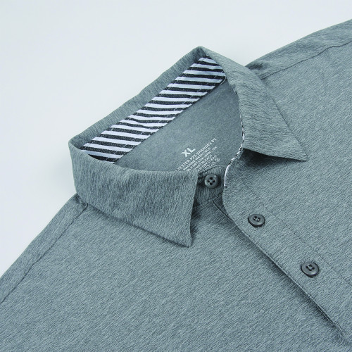 Men's Sport Short Sleeve Polo Shirts Grey