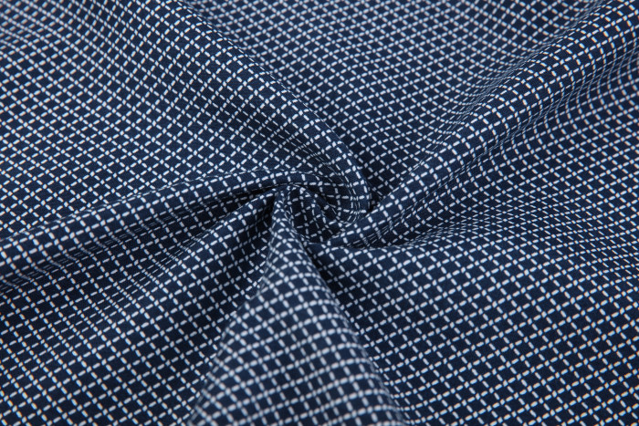 Men's Microfiber Casual Printed Short Sleeve Dress Shirts Cyan Diagonal Cross