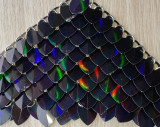 Wholesale 11colors 500pcs Holographic Black Iridescent Dragon Scale,ScaleMaille,Scale Mail Armor,Chainmaille,Mermaid Scale,Scale Maille Supplies