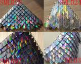 Wholesale 500pcs Transparent Clear Glitter Holographic Iridescent Dragon Scale,ScaleMaille,Scale Mail Armor,Chainmaille,Mermaid Scale,Scale Maille Supplies