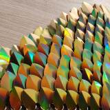 Wholesale 500pcs Holographic Gold Iridescent Dragon Scale,ScaleMaille,Scale Mail Armor,Chainmaille,Mermaid Scale,Scale Maille Supplies