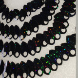 Wholesale 500pcs Black Glitter Dragon Scale,ScaleMaille,Scale Mail Armor,Chainmaille,Mermaid Scale,Scale Maille Supplies