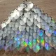 Wholesale 500pcs Transparent Clear Holographic Iridescent Dragon Scale,ScaleMaille,Scale Mail Armor,Chainmaille,Mermaid Scale,Scale Maille Supplies