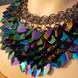 Wholesale 500pcs Iridescent Dragon Scale,Scalemail Bulk,Scalemail Scale Bulk,ScaleMaille,Scale Mail Armor,Chainmaille,Mermaid Scale,Scale Maille Supplies