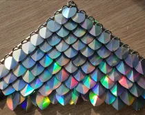 Wholesale 11colors 500pcs Holographic Silver Iridescent Dragon Scale,ScaleMaille,Scale Mail Armor,Chainmaille,Mermaid Scale,Scale Maille Supplies