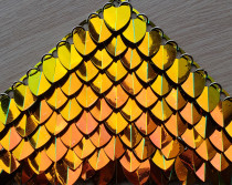 Wholesale 500pcs Iridescent Gold Dragon Scale,ScaleMaille,Scale Mail Armor,Chainmaille,Mermaid Scale,Scale Maille Supplies