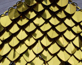 Wholesale 500pcs Plastic Mirror Gold Dragon Scale,ScaleMaille,Scale Mail Armor,Chainmaille,Mermaid Scale,Scale Maille Supplies