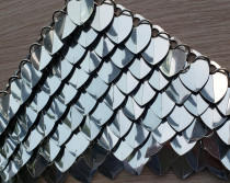 Wholesale 500pcs Mirror Silver Dragon Scale,ScaleMaille,Scale Mail Armor,Chainmaille,Mermaid Scale,Scale Maille Supplies