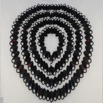 Wholesale 500pcs Black Glitter Dragon Scale,ScaleMaille,Scale Mail Armor,Chainmaille,Mermaid Scale,Scale Maille Supplies
