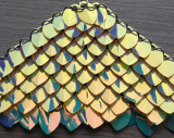 Wholesale 500pcs Plastic Iridescent Dragon Scale,ScaleMaille,Scale Mail Armor,Chainmaille,Mermaid Scale,Scale Maille Supplies
