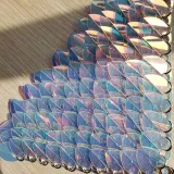 Wholesale 500pcs Plastic Iridescent Transparent Dragon Scale,ScaleMaille,Scale Mail Armor,Chainmaille,Mermaid Scale,Scale Maille Supplies