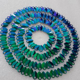 Wholesale 500pcs Plastic Iridescent Green Dragon Scale,ScaleMaille,Scale Mail Armor,Chainmaille,Mermaid Scale,Scale Maille Supplies