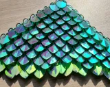 Wholesale 500pcs Plastic Iridescent Dragon Scale,ScaleMaille,Scale Mail Armor,Chainmaille,Mermaid Scale,Scale Maille Supplies