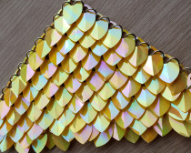 wholesale 500pcs Plastic Iridescent Dragon Scale,ScaleMaille,Scale Mail Armor,Chainmaille,Mermaid Scale,Scale Maille Supplies